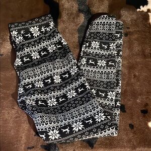Black and White Patterned Leggings
